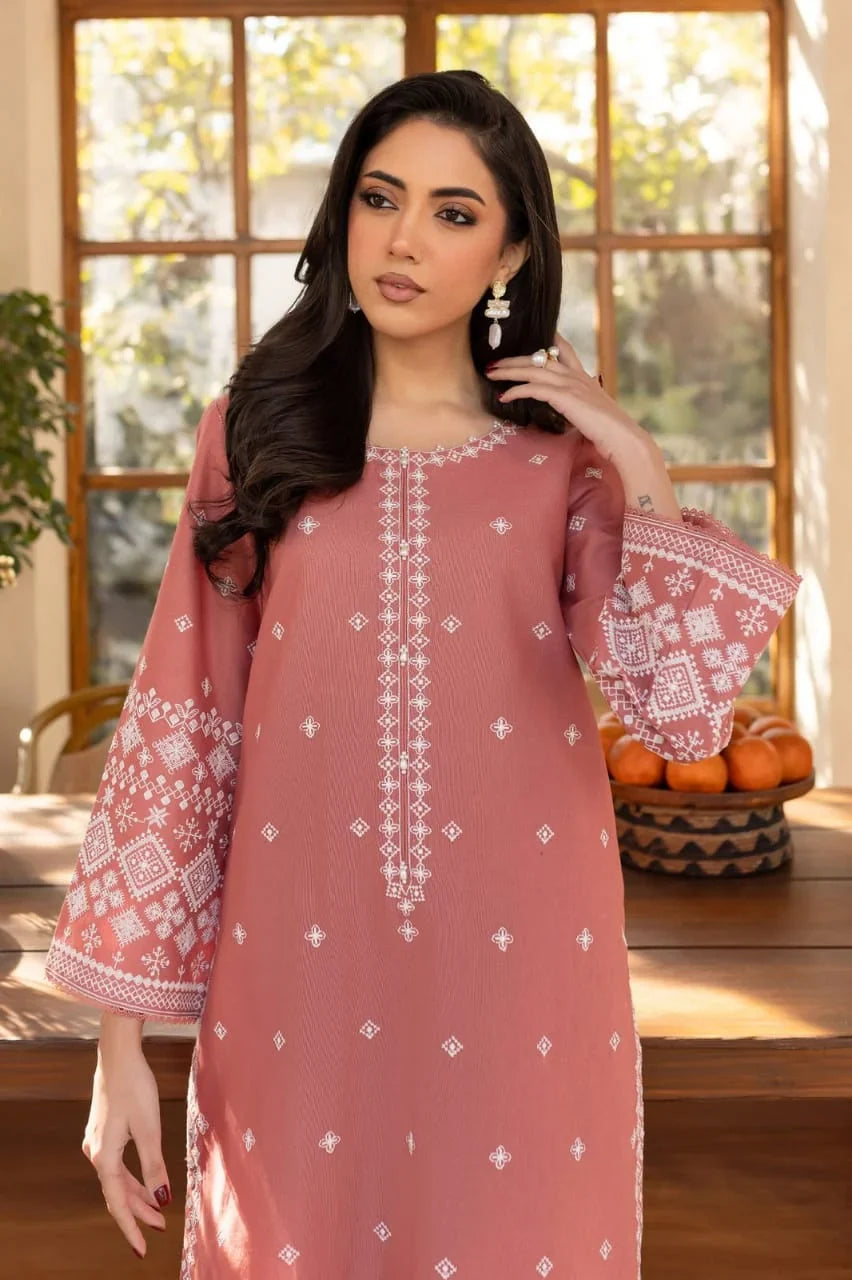 2pc Embroidery lawn  SE 603