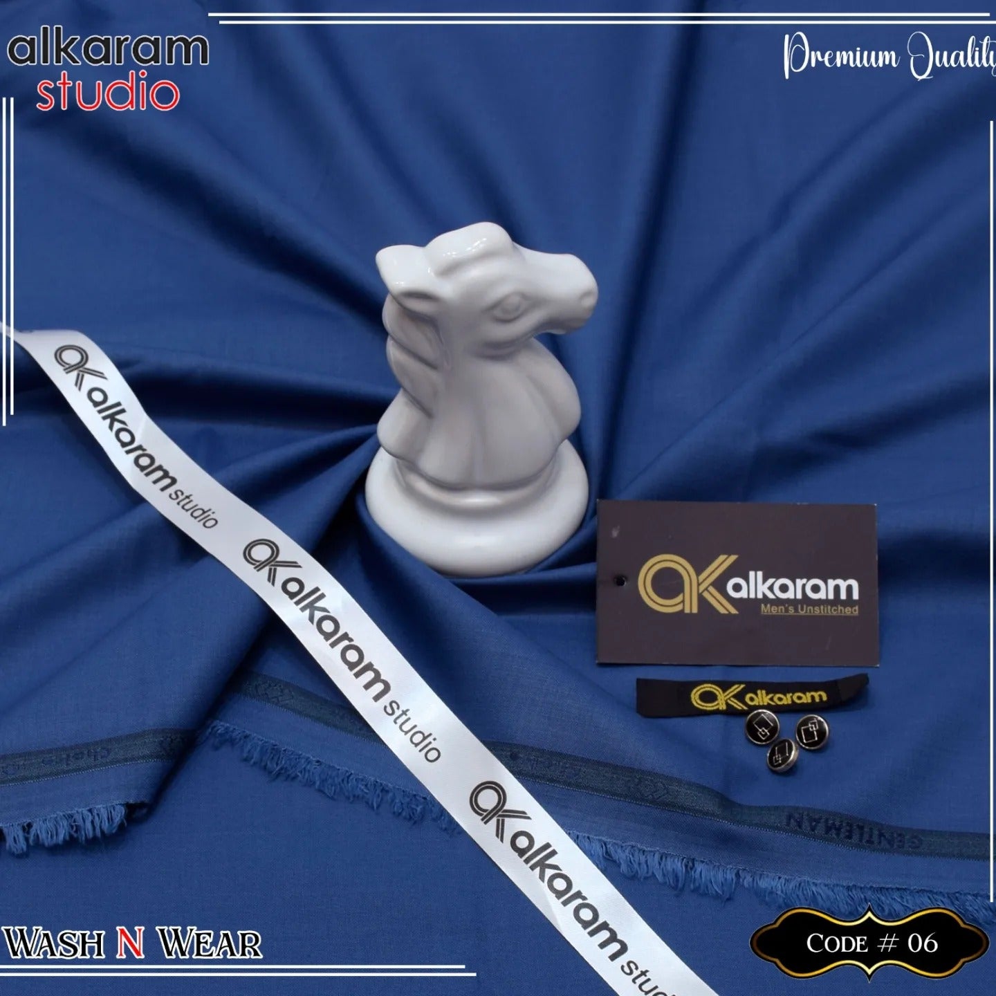 Alkaram Unstitch Premium Wash & Wear AKW 0010