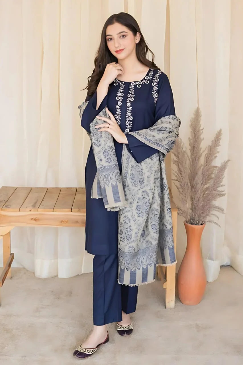 Eid special 3pc emb lawn ES 512