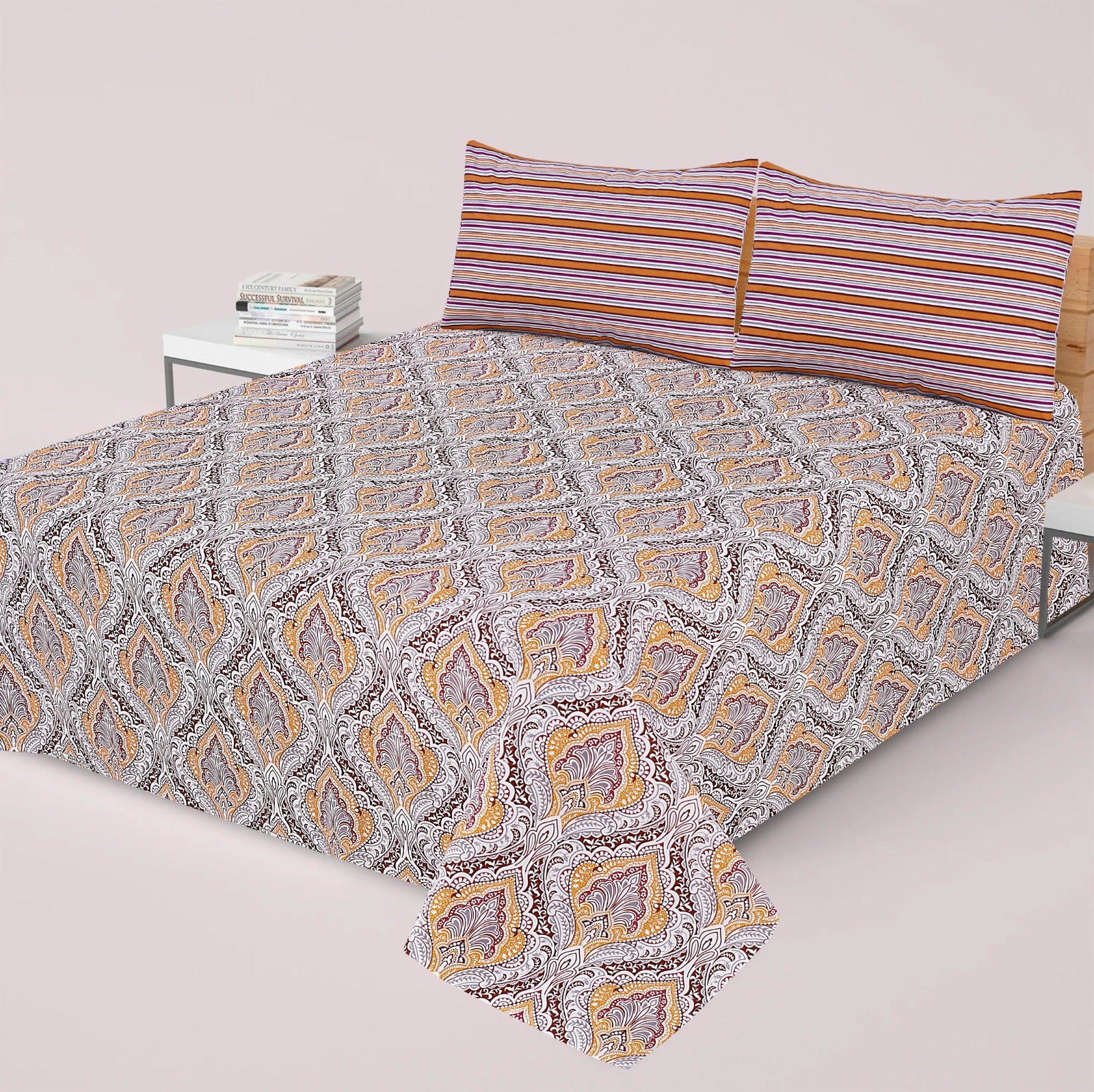 3 Pcs Bed sheet B- 314