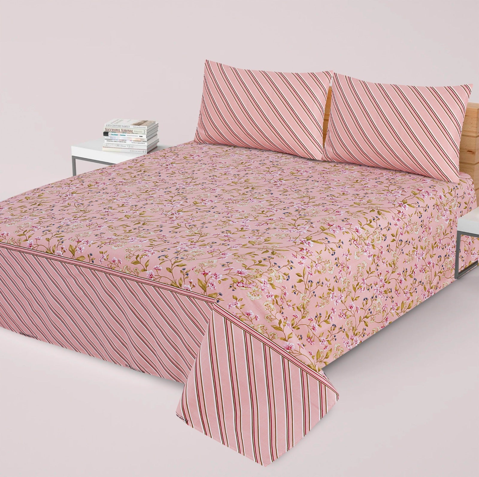 3 Pcs Bed sheet B- 309