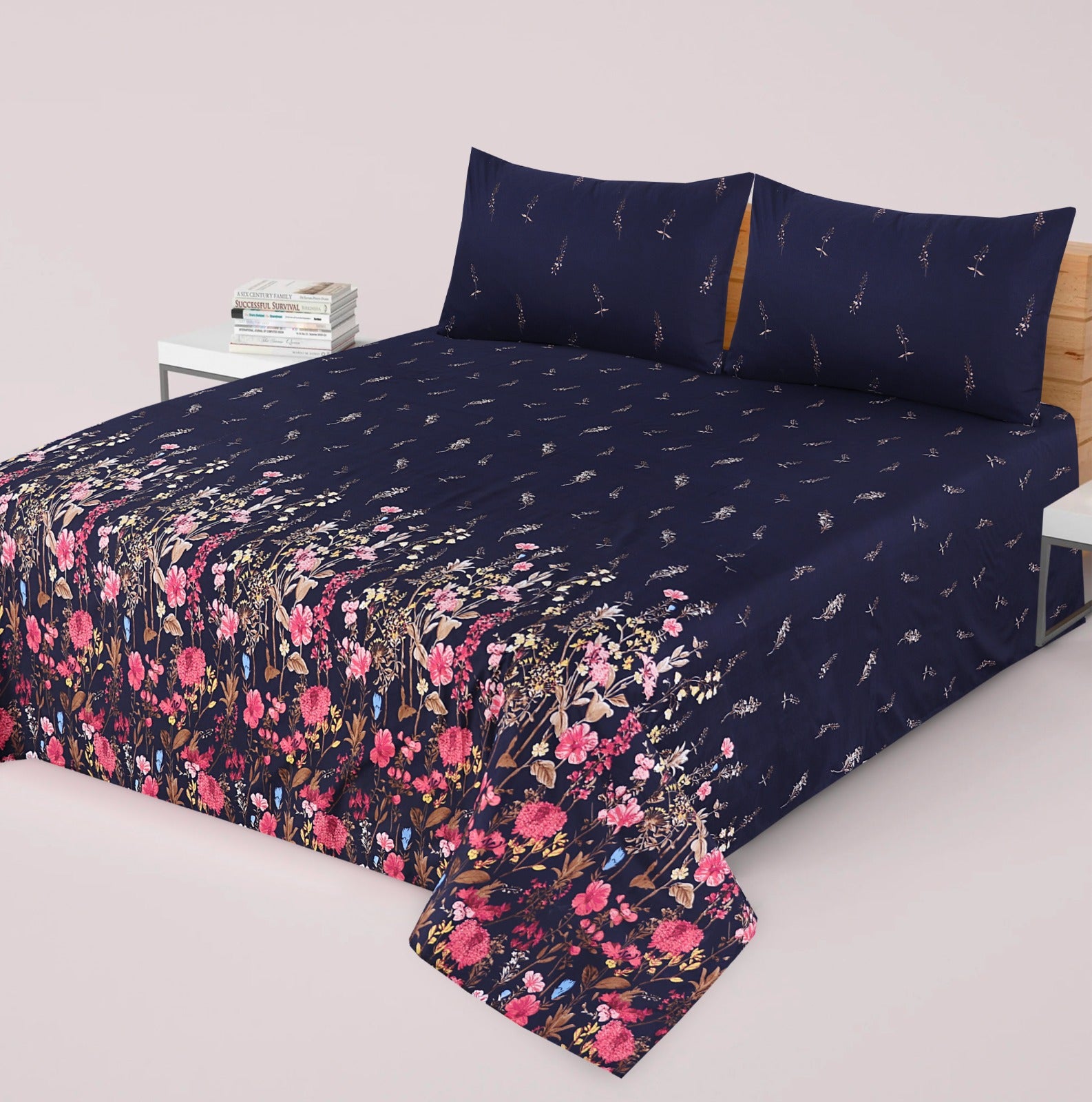 3 Pcs Bed sheet B- 308