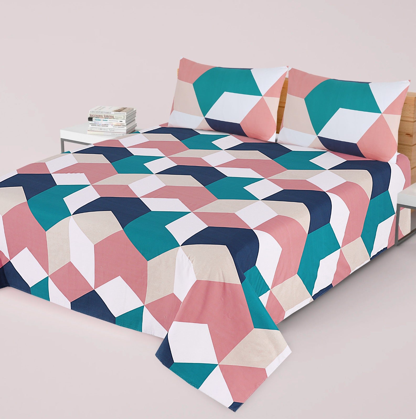 3 Pcs Bed sheet B- 307