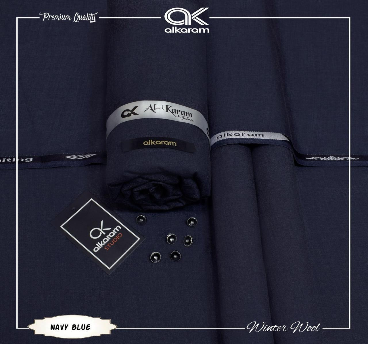 Alkaram Winter Unstitch Premium – Soft Pashmina Wool Fabric AKW 507