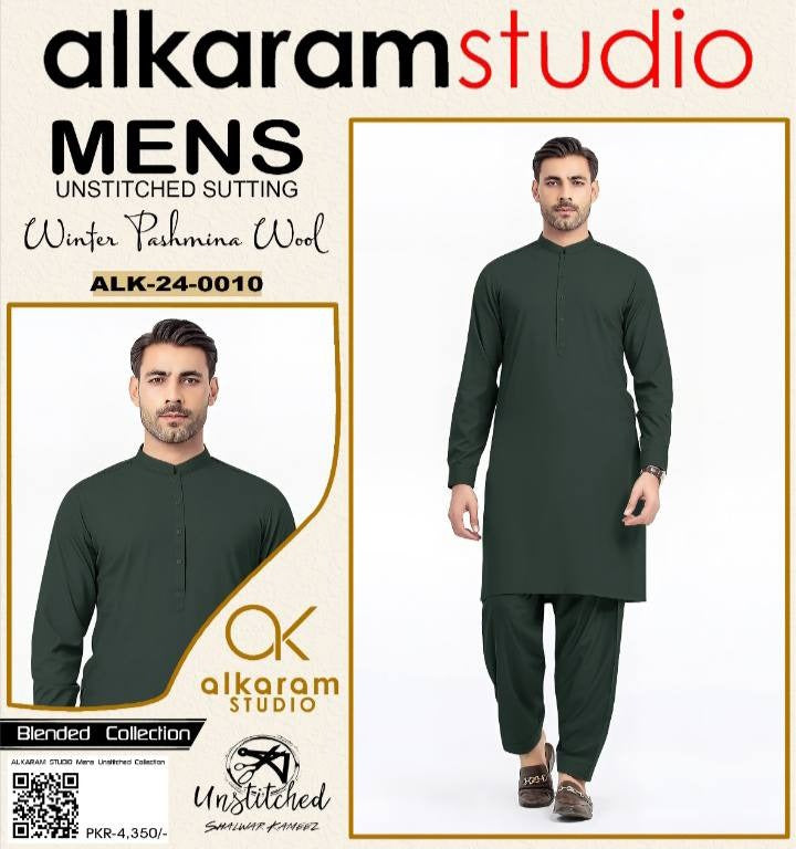 Alkaram Winter Unstitch Premium – Soft Pashmina Wool Fabric AKW 517