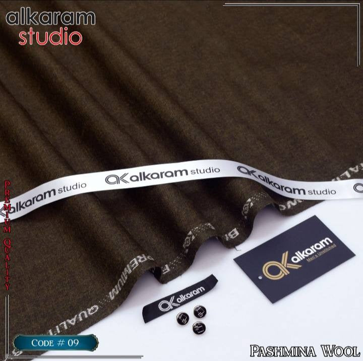 Alkaram Winter Unstitch Premium – Soft Pashmina Wool Fabric AKW 522