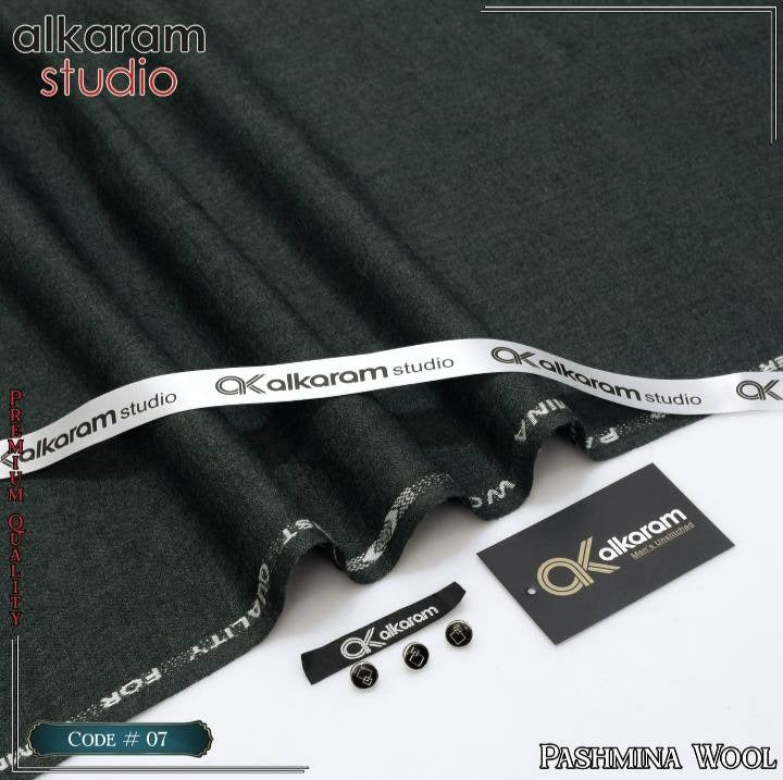 Alkaram Winter Unstitch Premium – Soft Pashmina Wool Fabric AKW 523