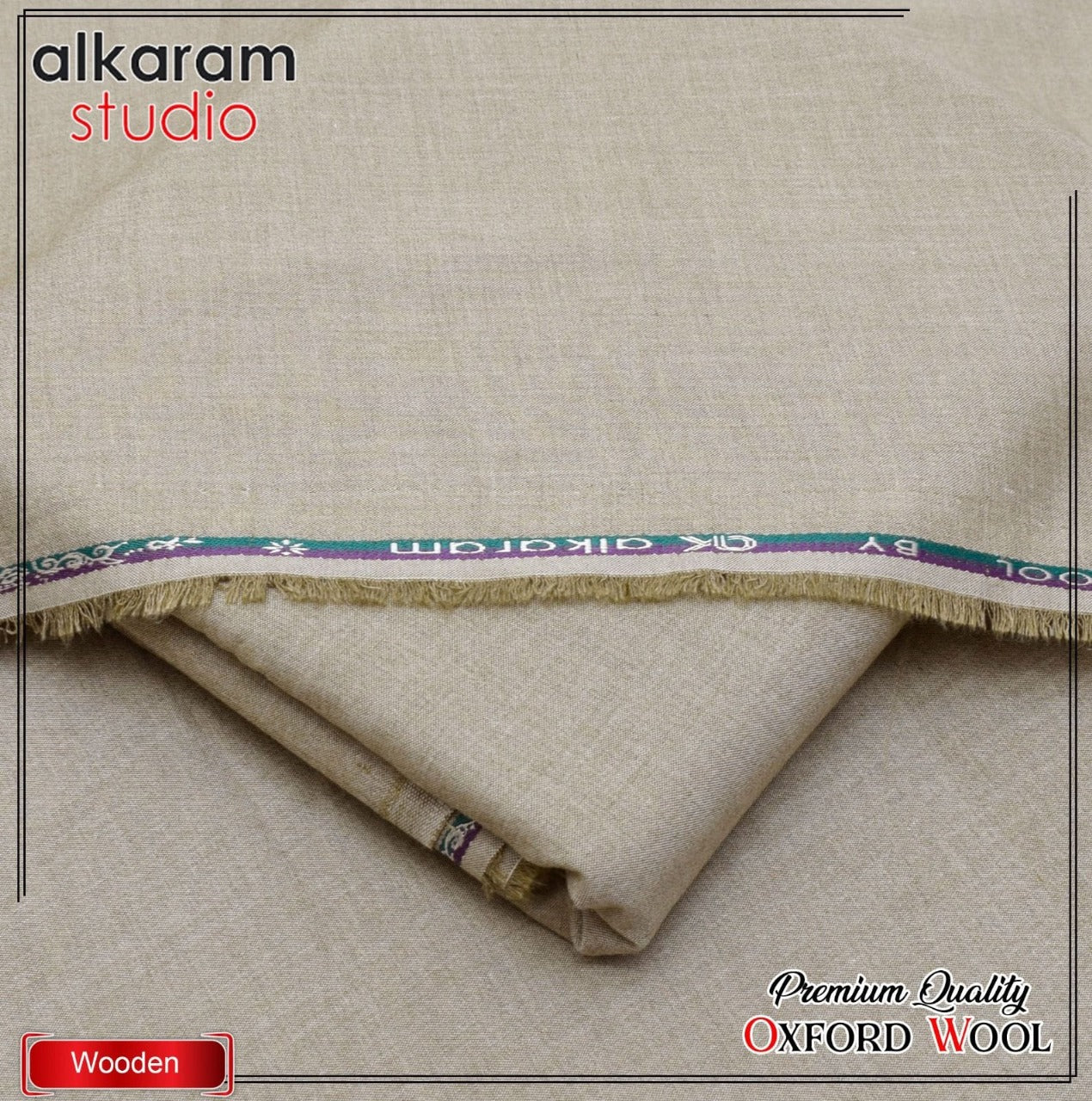 Alkaram Winter Unstitch Premium – Soft Pashmina Wool Fabric AKW 547