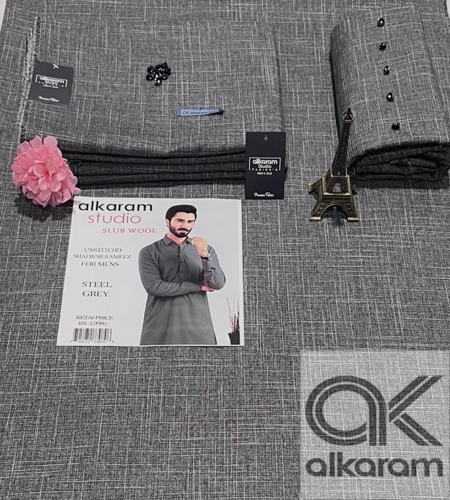 Alkaram Winter Unstitch Premium – Soft Pashmina Wool Fabric AKW 583